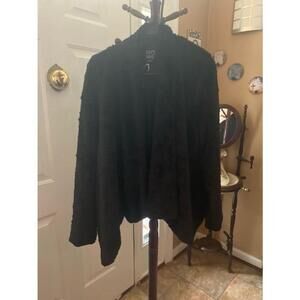 Women's Dolce Cabo Black Faux Fur Jacket Size L